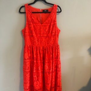 Red Midi Lace Dress from Target!